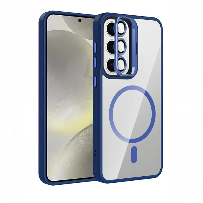 Joy Tekno Samsung Galaxy S25 FE Remim Lensli Magsafe Standlı Kapak