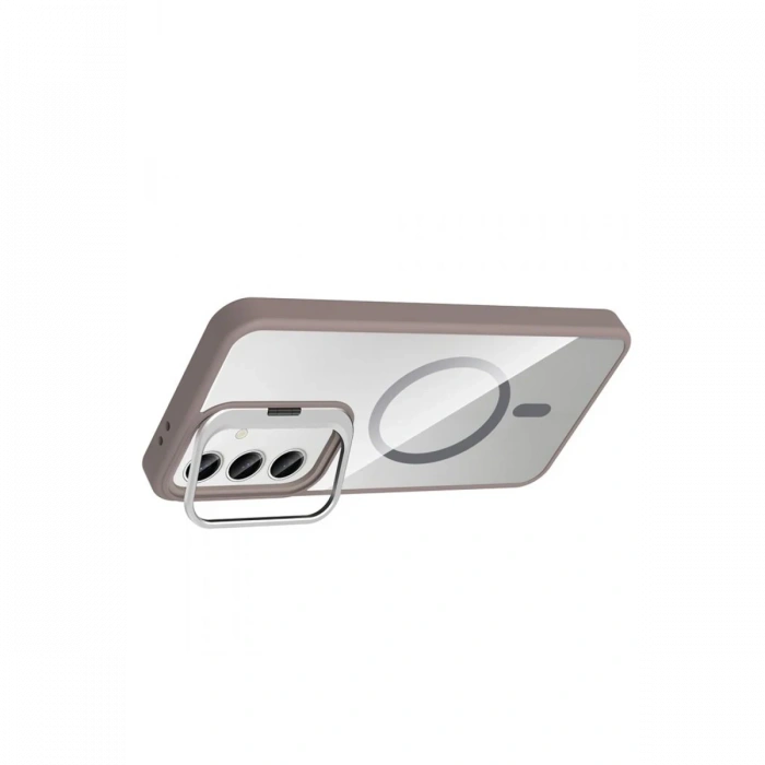 Joy Tekno Samsung Galaxy S25 FE Remim Lensli Magsafe Standlı Kapak