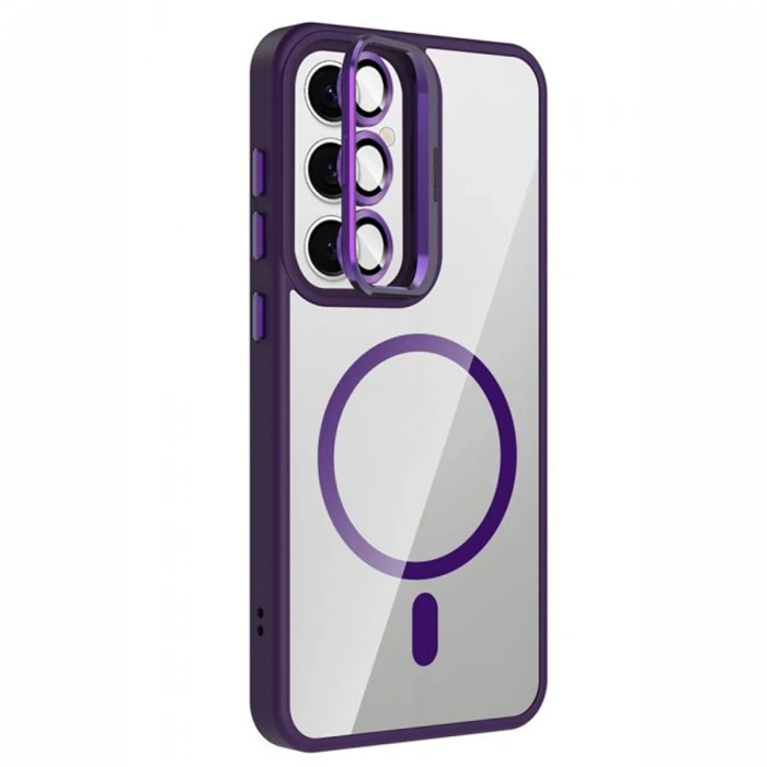 Joy Tekno Samsung Galaxy S25 FE Remim Lensli Magsafe Standlı Kapak