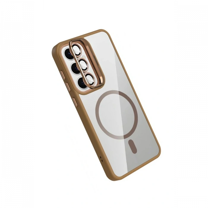 Joy Tekno Samsung Galaxy S25 FE Remim Lensli Magsafe Standlı Kapak