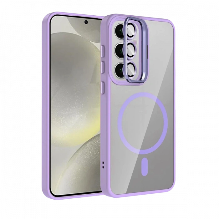 Joy Tekno Samsung Galaxy S25 Remim Lensli Magsafe Standlı Kapak