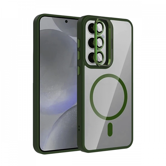 Joy Tekno Samsung Galaxy S25 Remim Lensli Magsafe Standlı Kapak