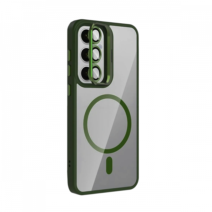 Joy Tekno Samsung Galaxy S25 Remim Lensli Magsafe Standlı Kapak