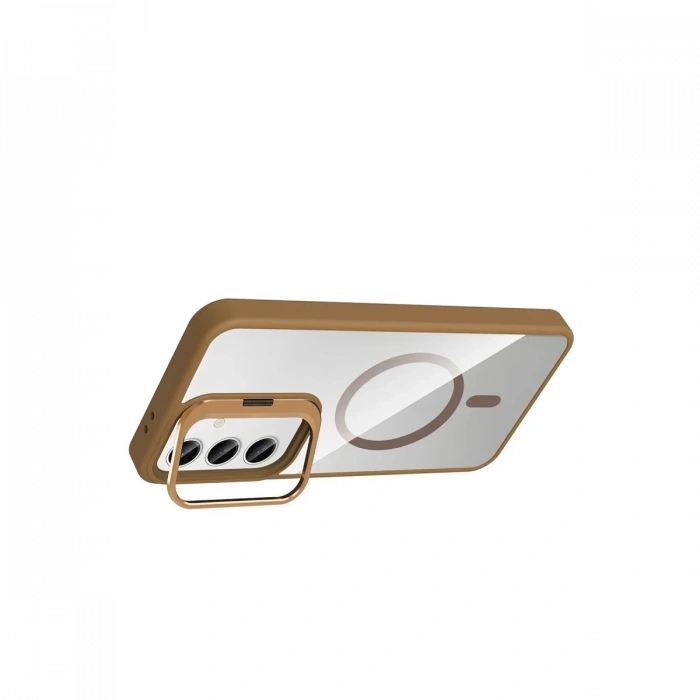 Joy Tekno Samsung Galaxy S25 Remim Lensli Magsafe Standlı Kapak