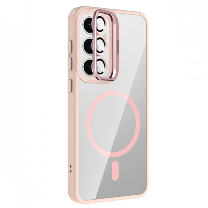 Joy Tekno Samsung Galaxy S25 Remim Lensli Magsafe Standlı Kapak