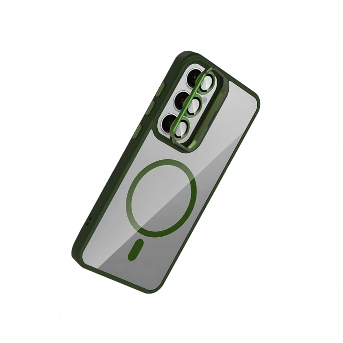 Joy Tekno Samsung Galaxy S25 Remim Lensli Magsafe Standlı Kapak