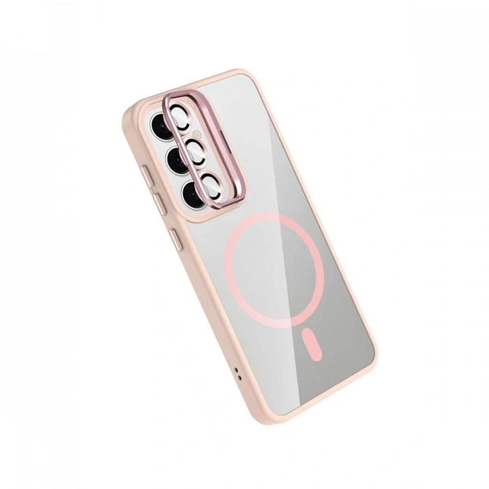 Joy Tekno Samsung Galaxy S25 Remim Lensli Magsafe Standlı Kapak