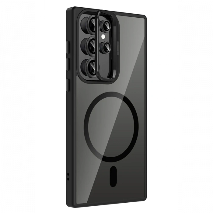 Joy Tekno Samsung Galaxy S25 Ultra Remim Lensli Magsafe Standlı Kapak