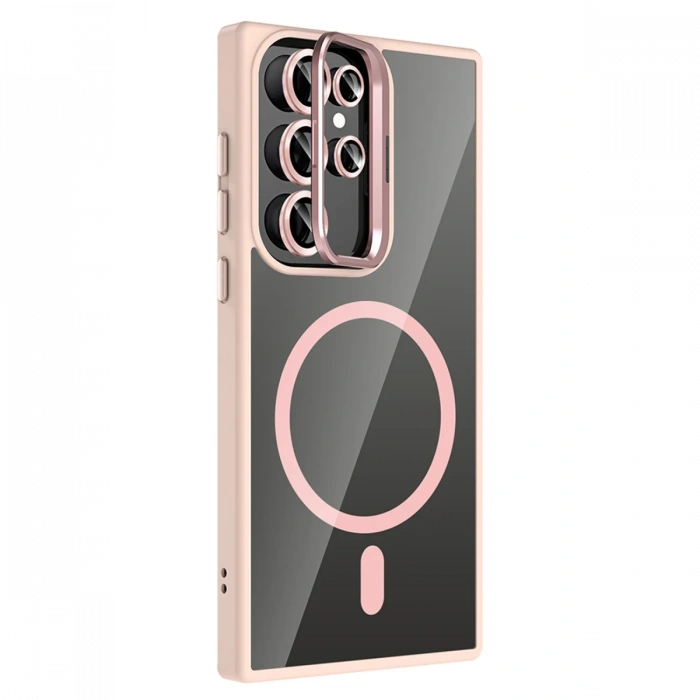 Joy Tekno Samsung Galaxy S25 Ultra Remim Lensli Magsafe Standlı Kapak