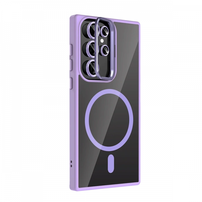 Joy Tekno Samsung Galaxy S25 Ultra Remim Lensli Magsafe Standlı Kapak