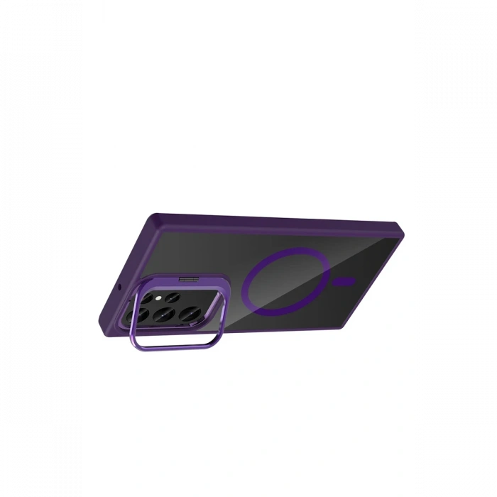 Joy Tekno Samsung Galaxy S25 Ultra Remim Lensli Magsafe Standlı Kapak