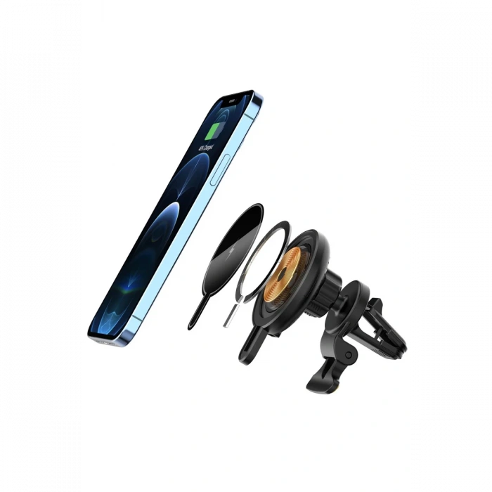 Joy Tekno T9 15W Magsafe Araç Tutucu - Siyah