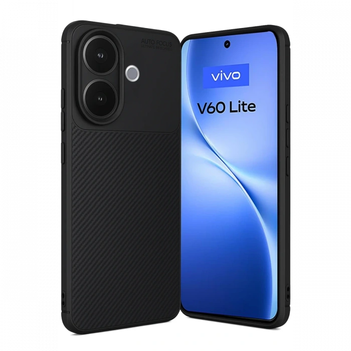 Vivo V60 Lite Auto Focus Karbon Kapak