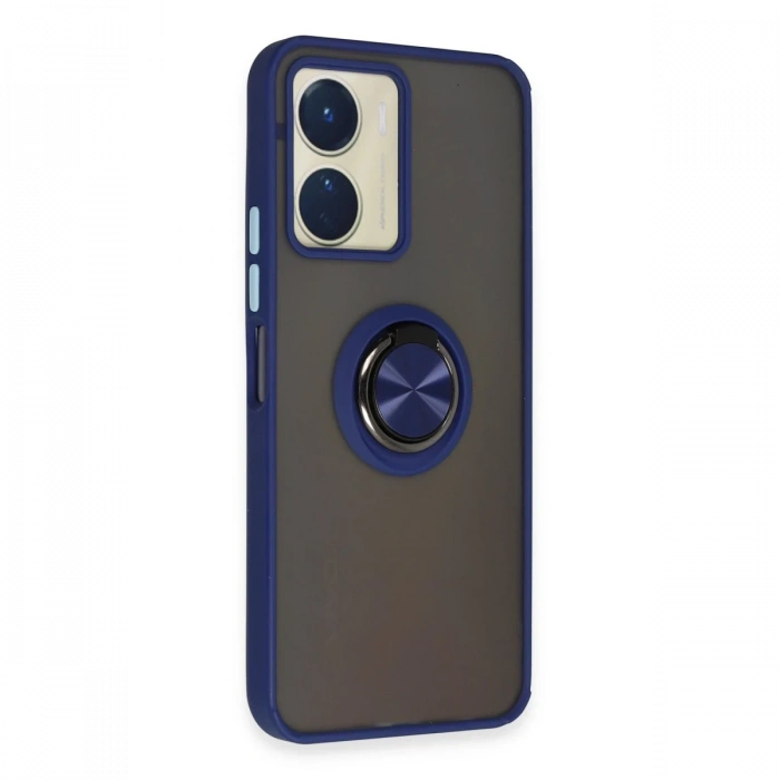 Joy Tekno Vivo Y16 Kılıf Montreal Yüzüklü Silikon Kapak