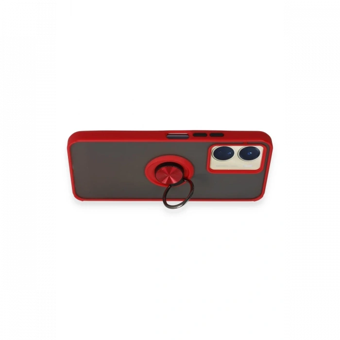 Joy Tekno Vivo Y16 Kılıf Montreal Yüzüklü Silikon Kapak