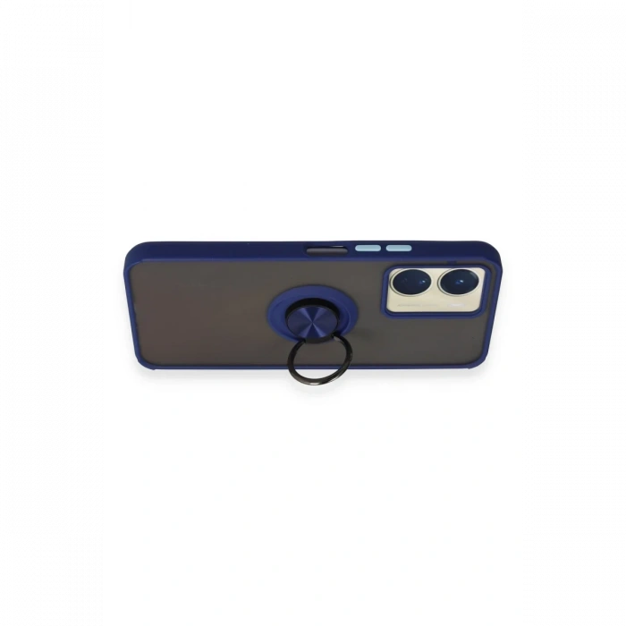 Joy Tekno Vivo Y16 Kılıf Montreal Yüzüklü Silikon Kapak