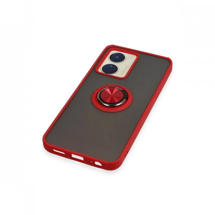 Joy Tekno Vivo Y16 Kılıf Montreal Yüzüklü Silikon Kapak