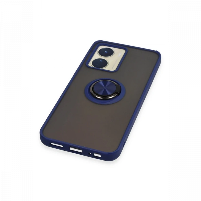 Joy Tekno Vivo Y16 Kılıf Montreal Yüzüklü Silikon Kapak