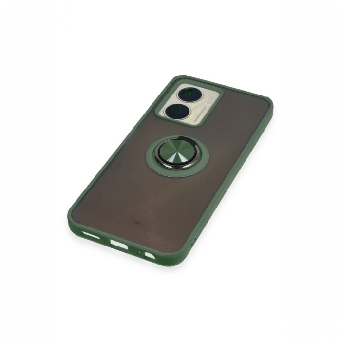 Joy Tekno Vivo Y16 Kılıf Montreal Yüzüklü Silikon Kapak