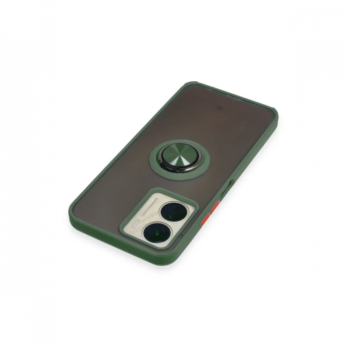 Joy Tekno Vivo Y16 Kılıf Montreal Yüzüklü Silikon Kapak