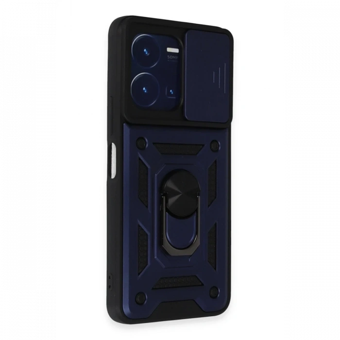 Joy Tekno Vivo Y35 Kılıf Pars Lens Yüzüklü Silikon