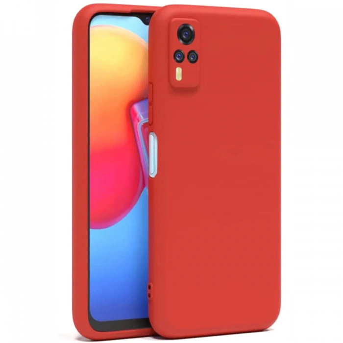 Vivo Y53S Kılıf Nano içi Kadife Silikon