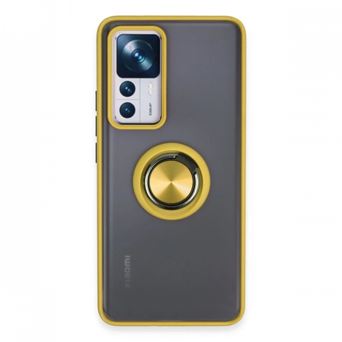 Xiaomi Mi 12T Pro Kılıf Montreal Yüzüklü Silikon Kapak