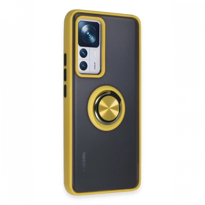 Xiaomi Mi 12T Pro Kılıf Montreal Yüzüklü Silikon Kapak