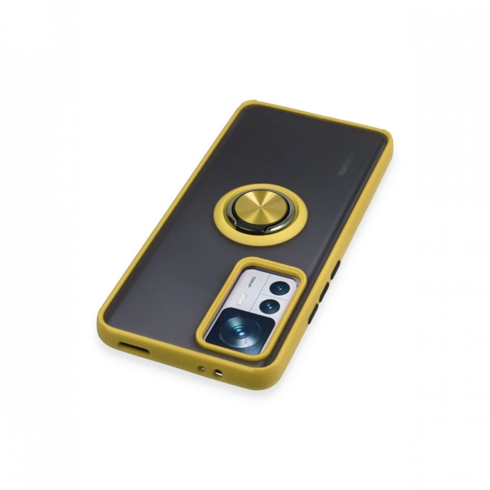 Xiaomi Mi 12T Pro Kılıf Montreal Yüzüklü Silikon Kapak