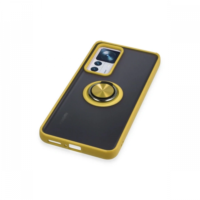 Xiaomi Mi 12T Pro Kılıf Montreal Yüzüklü Silikon Kapak