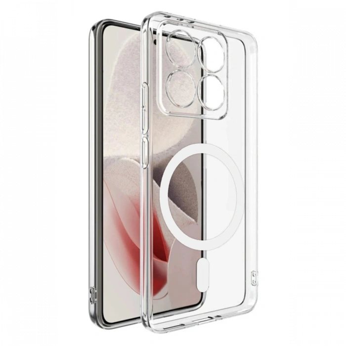 Joy Tekno Xiaomi Mi 14T Pro Combo Sert Şeffaf Magsafe Kapak - Şeffaf