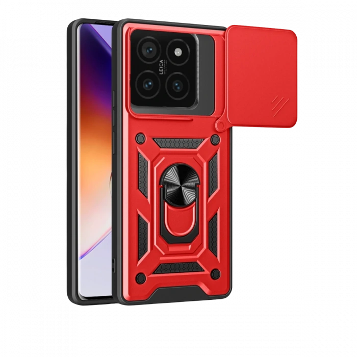 Xiaomi Mi 14T Pro Kılıf Pars Lens Yüzüklü Silikon