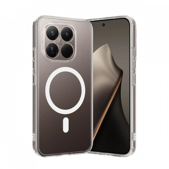 Joy Tekno Xiaomi Mi 15T Combo Sert Şeffaf Magsafe Kapak - Şeffaf