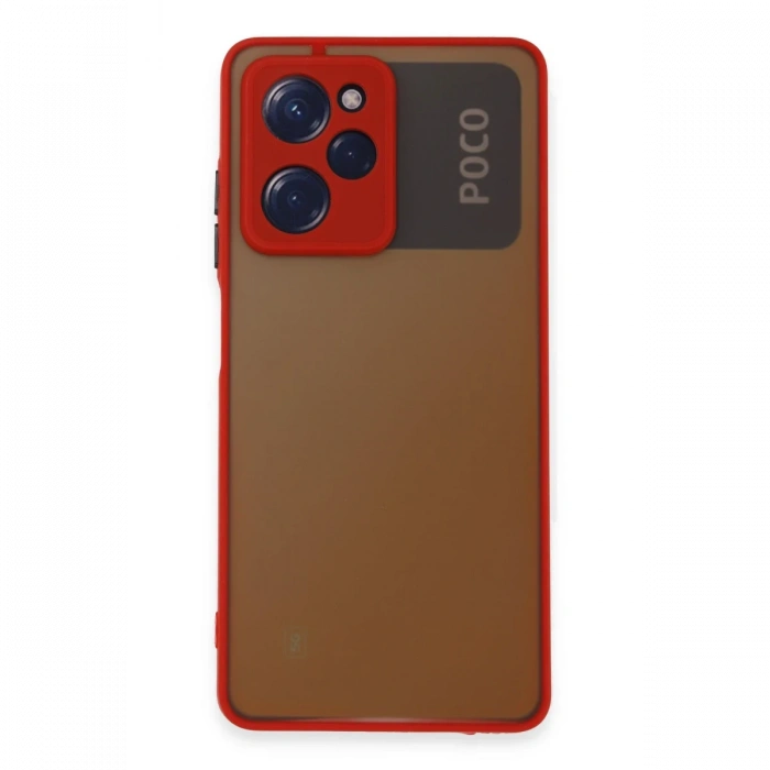 Xiaomi Poco X5 Pro 5G Kılıf Montreal Silikon Kapak - Kırmızı