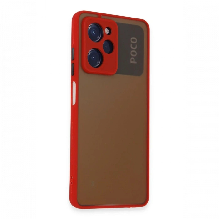 Xiaomi Poco X5 Pro 5G Kılıf Montreal Silikon Kapak - Kırmızı