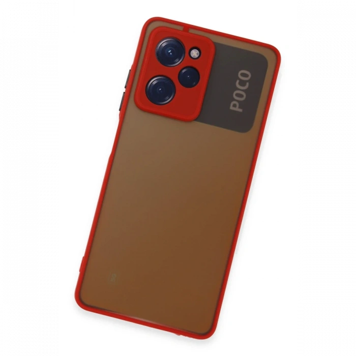 Xiaomi Poco X5 Pro 5G Kılıf Montreal Silikon Kapak - Kırmızı