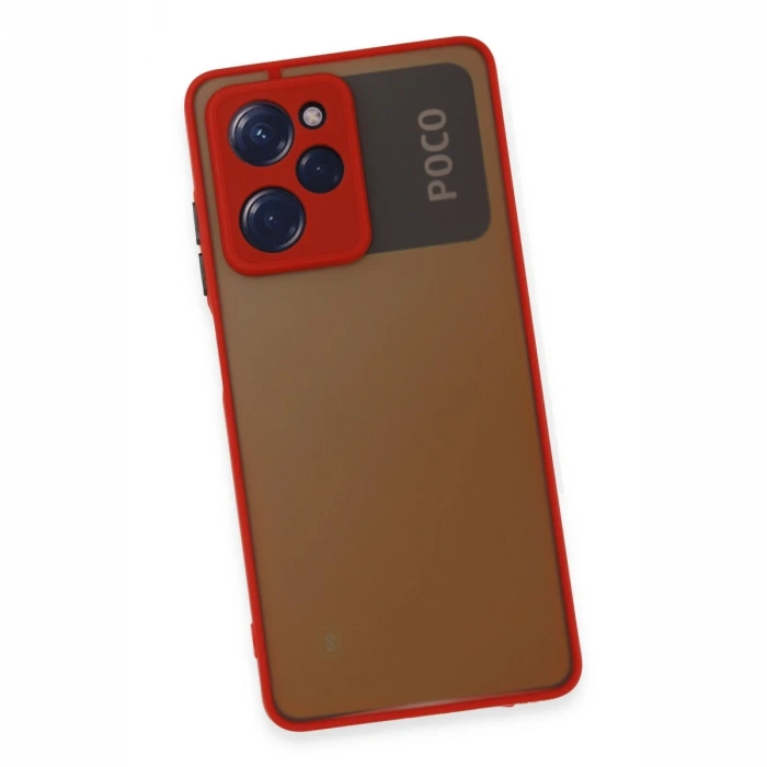 Xiaomi Poco X5 Pro 5G Kılıf Montreal Silikon Kapak - Kırmızı