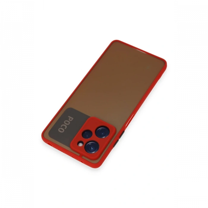 Xiaomi Poco X5 Pro 5G Kılıf Montreal Silikon Kapak - Kırmızı