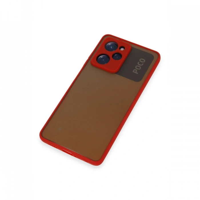 Xiaomi Poco X5 Pro 5G Kılıf Montreal Silikon Kapak - Kırmızı