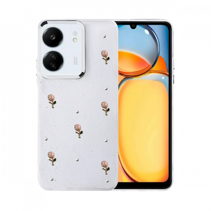 Xiaomi Redmi 13C Fiyonk Desenli Kapak