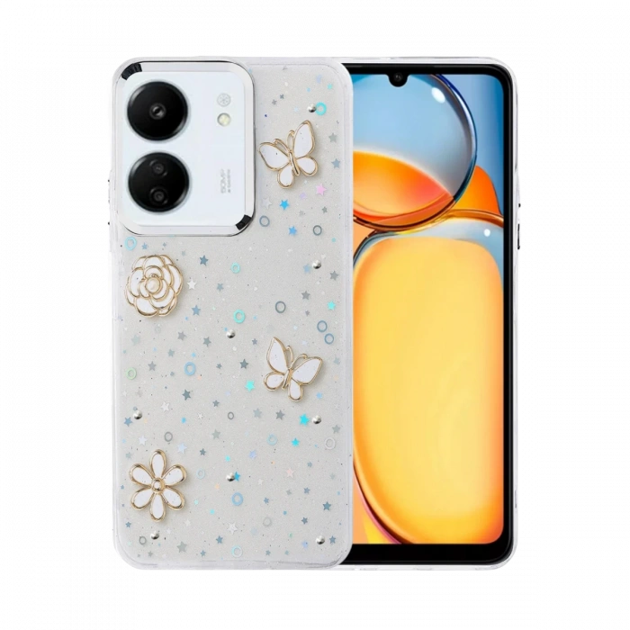 Xiaomi Redmi 13C Fiyonk Desenli Kapak