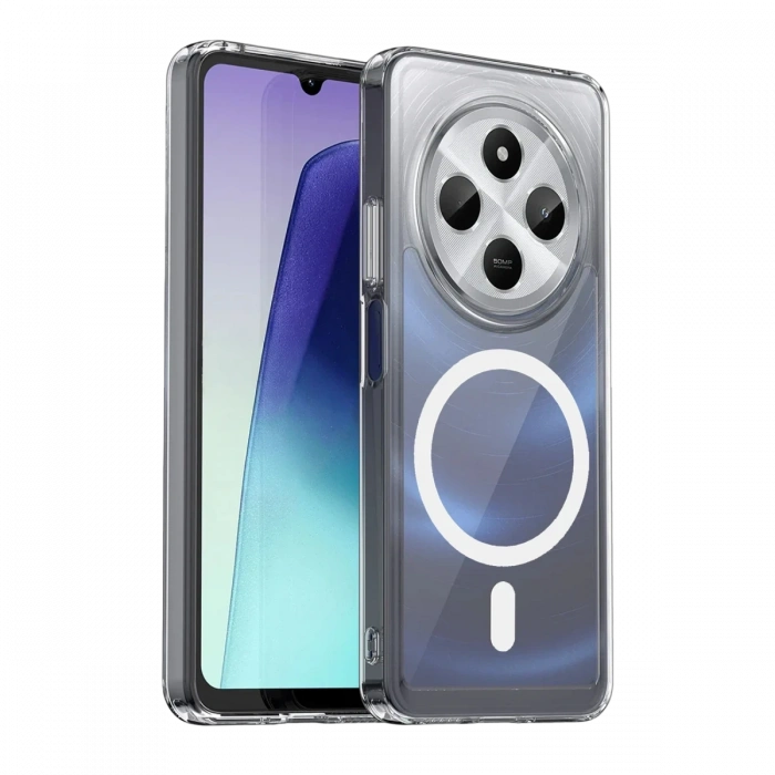 Joy Tekno Xiaomi Redmi 14C Combo Sert Şeffaf Magsafe Kapak - Şeffaf