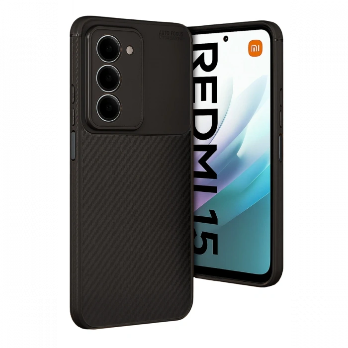 Joy Tekno Xiaomi Redmi 15 4G Auto Focus Karbon Kapak
