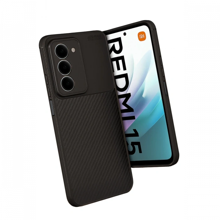 Joy Tekno Xiaomi Redmi 15 4G Auto Focus Karbon Kapak