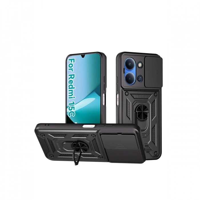 Joy Tekno Xiaomi Redmi 15C 4G Pars Lens Yüzüklü Silikon