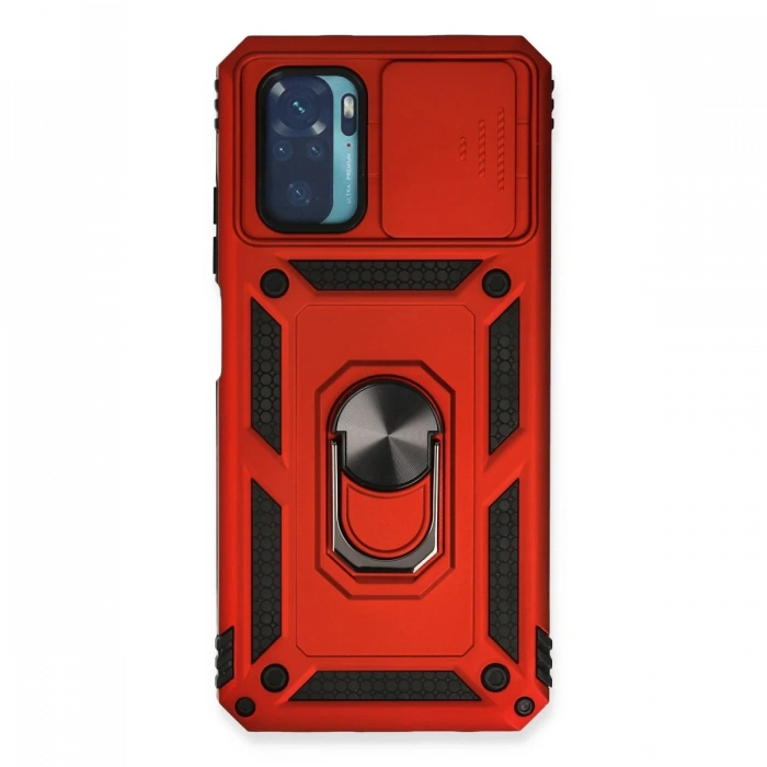 Xiaomi Redmi Note 10 Kılıf Pars Lens Yüzüklü Silikon