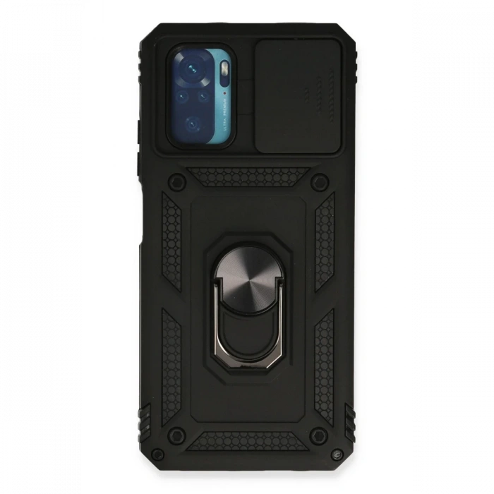 Xiaomi Redmi Note 10 Kılıf Pars Lens Yüzüklü Silikon