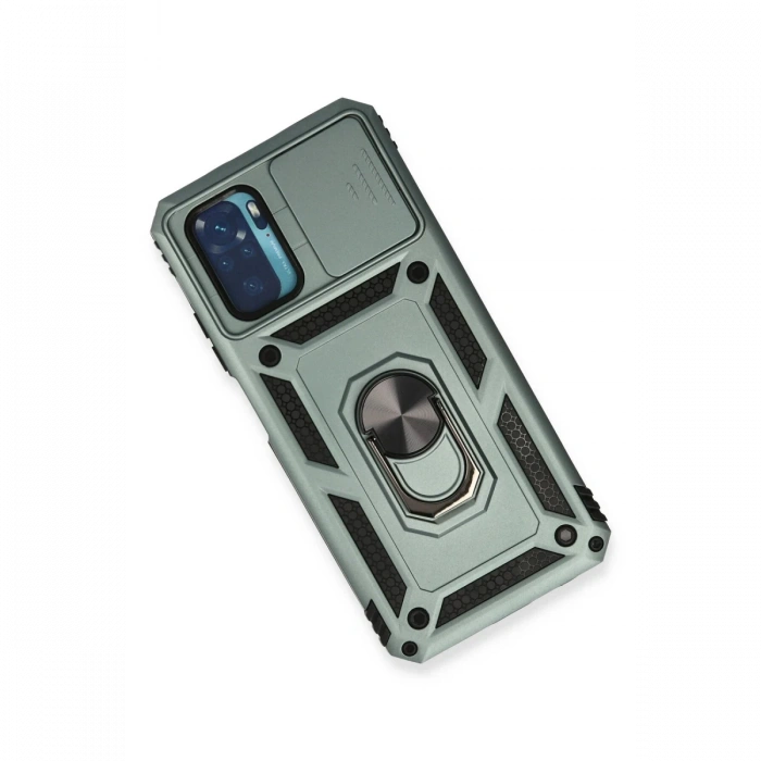 Xiaomi Redmi Note 10 Kılıf Pars Lens Yüzüklü Silikon