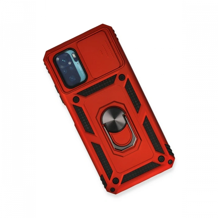 Xiaomi Redmi Note 10 Kılıf Pars Lens Yüzüklü Silikon