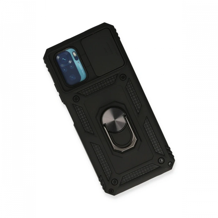 Xiaomi Redmi Note 10 Kılıf Pars Lens Yüzüklü Silikon
